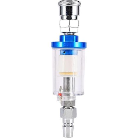 Kit séparateur huile-eau 1/4" avec filtre à air et lubrificateur, piège à humidité pour compresseur et outils pneumatiques professionnels (1/4)