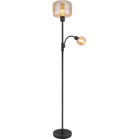 Globo - stehlampe - Giuseppe - schwarz - glas - Ø 25cm - E27 - (1/5)