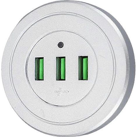 Tischladegerät mit 3-Port-USB-Hub, integrierter Ladestation für Mobiltelefone, 3-in-1-Kabelverteiler und Schreibtisch-Organizer. (1/5)