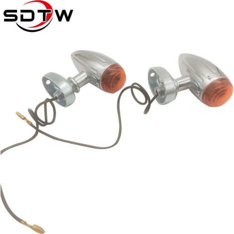 Motorcycle turn signal modification suitable for Harley Prince retro all-metal bullet headlights (1/5)