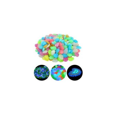 200 Pcs (Multicolore) Pierre Lumineuse, Galet Lumineux Cailloux Artificiels Pierres Décoratives dans la Nuit pour Jardin Extérieur Aquarium Passerelles Piscine Chemin Pelouse Cour (1/5)