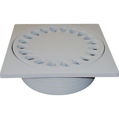 Regiplast SS250 - Piastra per sifone da pavimento, 250 mm, ø 100 x H 85 mm