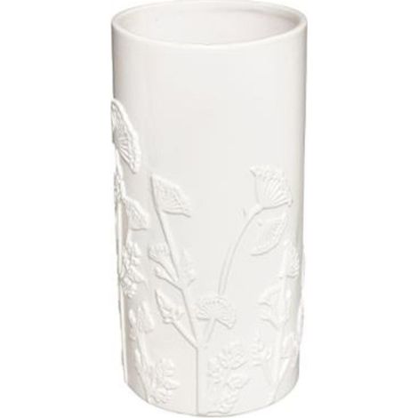 Vase en Céramique Effet 3D "Mind" 25cm Blanc