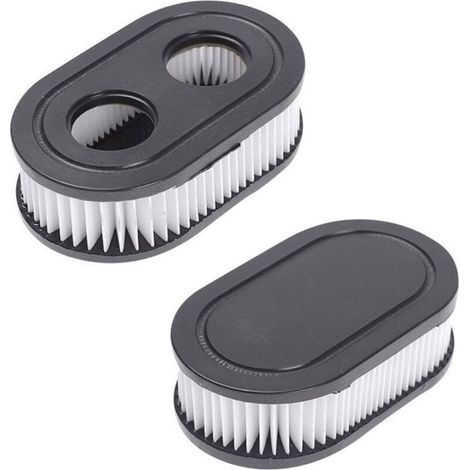 Ulisem schwarzer ovaler Luftfilter für MTD Rasenmäher BS-798452 Briggs & Stratton – 2er-Pack (1/4)