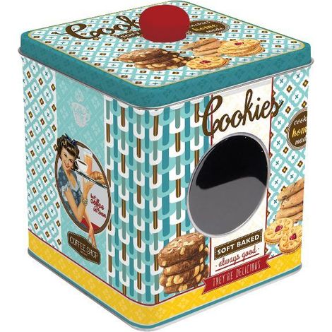 Scatola per Biscotti Quadrata - Scatole di Latta - Easy Life