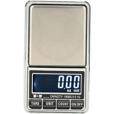 Mini balance numérique professionnelle pour bijoux, balance électronique de poche, balance de précision 1000 g × 0,1 g – Vert foncé