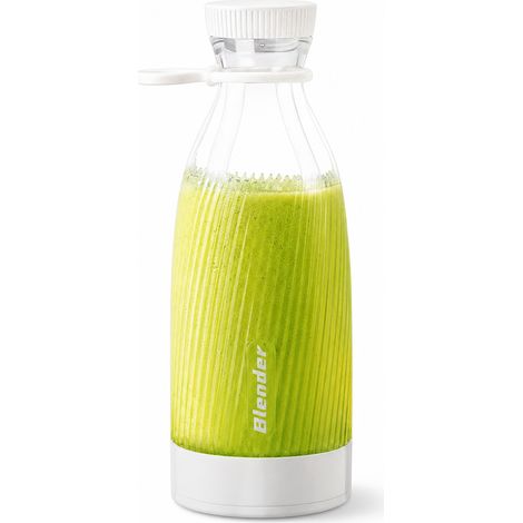 Blender Portable Rechargeable Blanc, Gobelet à Jus, Batterie 1200 mAh pour Maison et Voyage (1/5)