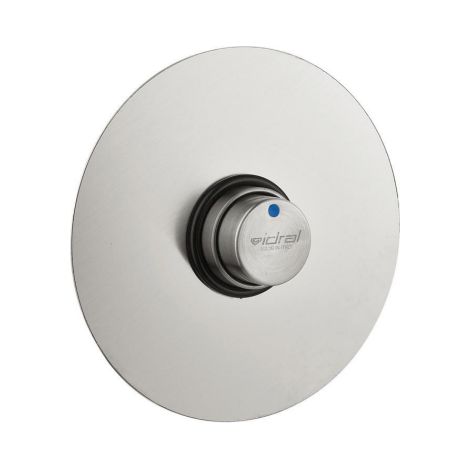 Robinet temporisé encastré pour douche 25 sec Serie INOX Idral 08440-30  Acier inoxydable (1/2)