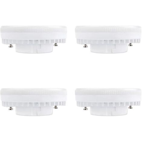Spot LED GX53 9W Blanc Chaud 3000K, 900LM, AC 230V, Equivalent CFL GX53 15-18W, 120° Ampoule Réflecteur LED GX53 pour Meuble Cuisine/Armoire, non-dimmable, lot de 4 [Classe énergétique A+] (1/5)