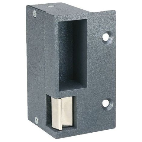 Elektro-Türöffner aufliegend horizontal rechts Serie 390 NO Schwarz 12V EFF EFF - 390B---000050E97