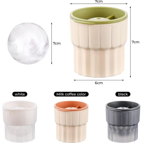 4 pièces en silicone grande forme d'ampoule de glace (7 cm) pour whisky et cocktails Aliment sûr et facile à desserrer