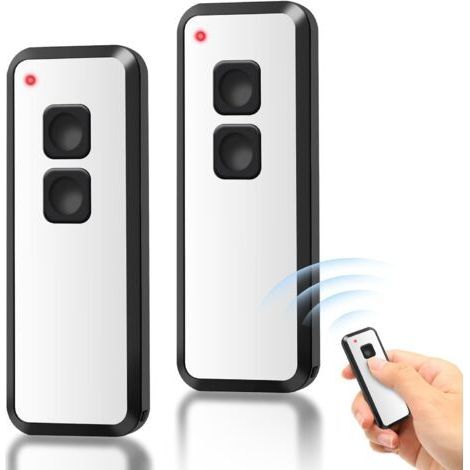 Lot de 2 Portail Télécommandé Compatible avec NOVOTRON 502 MAX43-2,MINI-NOVOTRON 522,MINI-NOVOTRON 522 Design,433,92mhz Bip Portail Porte De Garage, 2 Canaux (1/5)