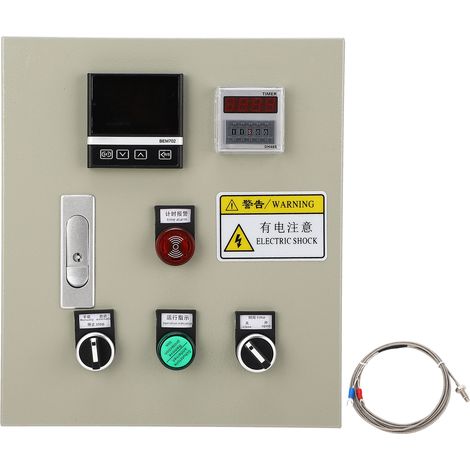 Régulateur de température PID intégré, boîte de Thermostat de contrôle de température intelligente avec Thermocouple M6 2M 3 phases 15KW AC380V