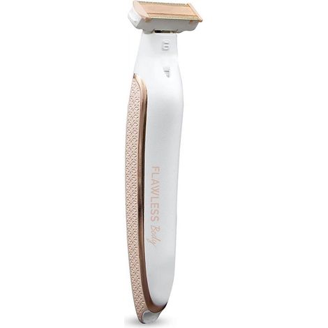 Rasoir et tondeuse rechargeables Flawless Body pour femmes, blanc/or rose (1/5)