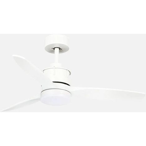 Ventilateur Barrax DC 18 W blanc, 3 pales, 6 vitesses, 106D, éclairage optionnel 2250 lm, télécommande avec mémoire et minuterie