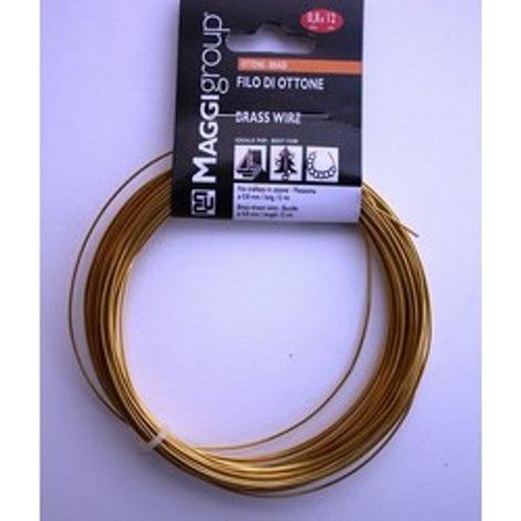 MAGGI Graffetta Filo Ottone Mm. 0,8 Mt.50