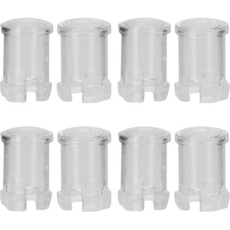 Pack of 100 Transparent Nylon Protective Covers for 5mm LED Lights for Better Light Diffusion and Heat Resistant, Fits Most (1/5)