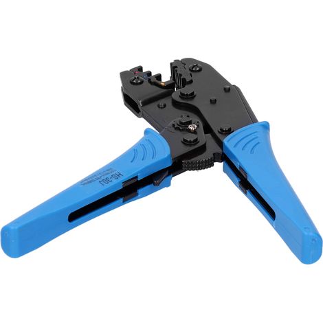Pince à sertir multifonction portable HS-30J, 6 embouts interchangeables, outil manuel pour connecteurs et cosses électriques, étui Oxford, sertisseuse à fil compacte (1/5)