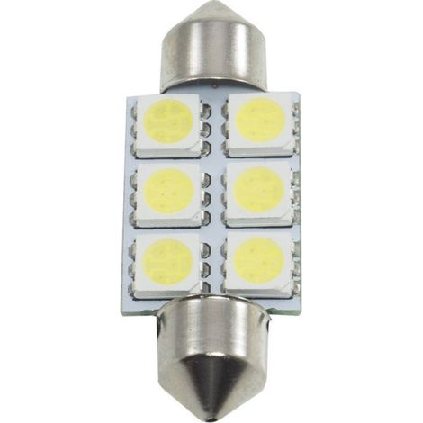 TRADE SHOP - Coppia Lampadina Siluro A Led Smd 5050 3.9mm Ricambio Luci Interrne Per Auto 12v -