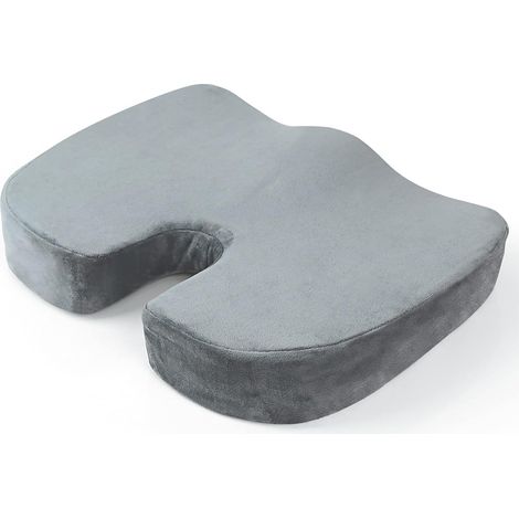 Coussin de siège en mousse à mémoire de forme et gel : coussin orthopédique ergonomique en forme de coin (1/3)