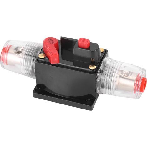 AKLOSIPY Porte-réinstable de Disjoncteur de Circuit de Voiture 12-24V pour l'auto, le Bateau et avec une capacité 50A (60A). (1/5)
