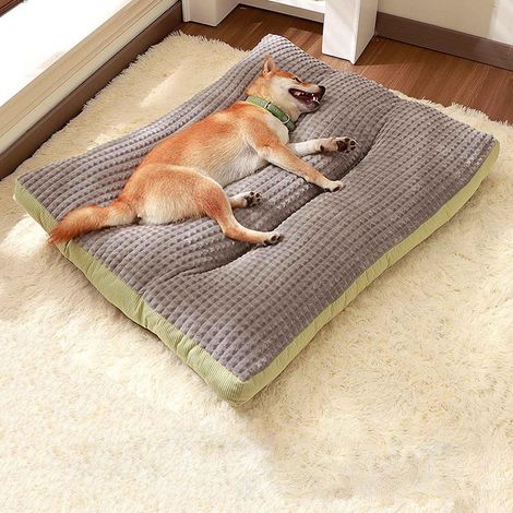 Hundebett mit Anti-Rutsch-Boden, abnehmbar & waschbar, Grün L