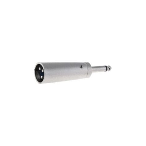 Adaptador XLR Macho 3Pin A JACK 6,3 Mono Macho