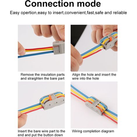 82 Pièces Connecteurs de Câblage PCT Colorés Bornes de Connexion avec Supports et Vis 11-28AWG (1/5)