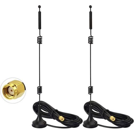 Omnidirectional 9Dbi Mimo Rp-Sma Dual-Band 2.4Ghz 5.8Ghz Wifi Antenna,Ipex Ipx U.Fl To Rp-Sma Cable For Amplifier Router Wifi (1/3)