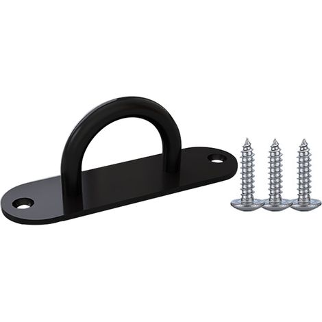 Ancres Murales Pour Bandes De Resistance - En Fer Avec Finition Electrolytique - Pour Entrainement Corps Poids Et Sangles De Suspension - Lot De 2 (1/5)