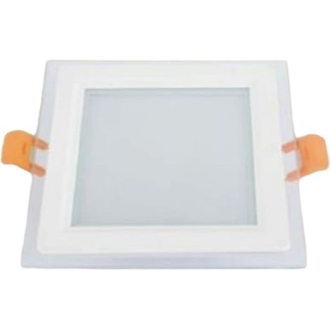 Trade Shop - Led Pannel Incasso Luce 3000k-6500k 9w Quadrato Am-cs-9 Con Bord Transparent 00670 - (1/5)