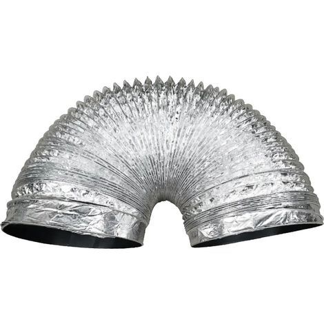 Tuyau rond flexible en aluminium de 3 pouces et 5 pieds (1/5)