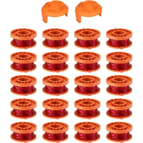 Bobine de fil de rechange pour coupe-bordures WORX, 3 m (10 pi), paquet de 20