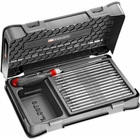 Facom PROTWIST - Klingenhalter, umsteckbare Klingen im Kunststoffkoffer, 15-tlg. ATCL.2A15