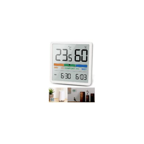Rnemitery – Digitales Innenthermometer – Temperatur- und Feuchtigkeitsanzeige – Messbereich: -9,9 bis 60 °C – Genauigkeit: ±1 °C – Großes LCD-Display – Crezuo