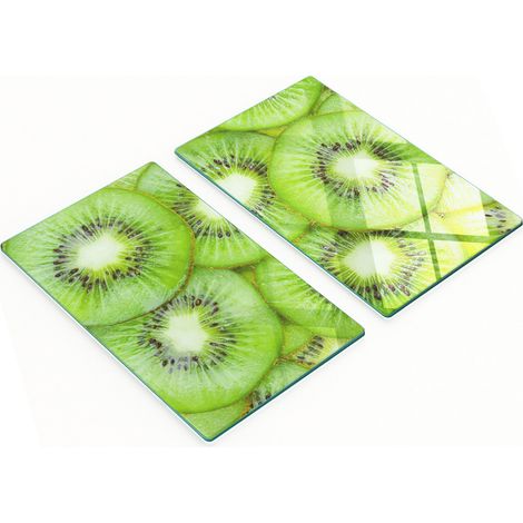 Tablas decorativas multifuncionales de cocina de vidrio templado Kiwi 2x30x52 cm