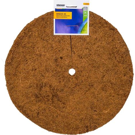 DISCO PACCIAMATURA IN FIBRA DI COCCO Ø45 CM 3 PZ