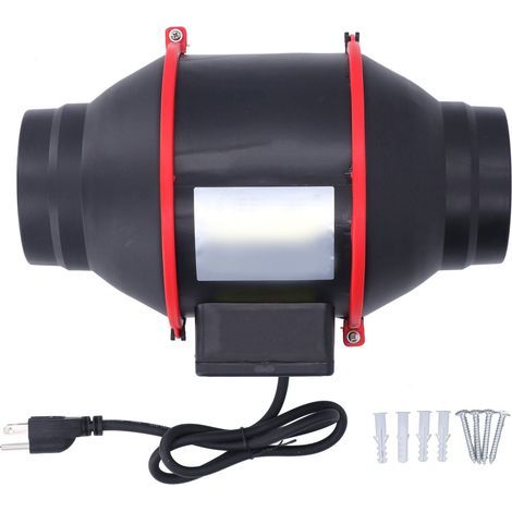 Geräuscharmer, schräger Abluftventilator 40W 2550 U/min, 10 cm Kanal, 110V US-Stecker, für Belüftung und Luftabfuhr. (1/5)