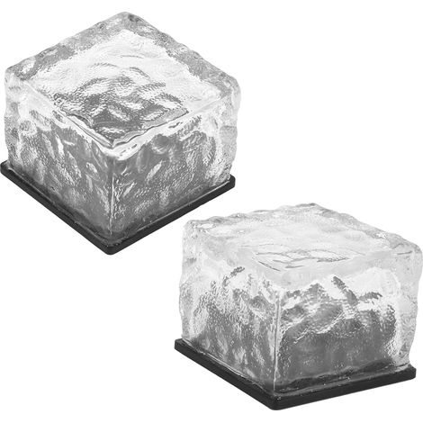 Lumière de Brique de Verre, Lampe Solaire enterrée décorative IP68 en Verre trempé Belle pour la Disposition périphérique de Piscine pour Les Cours pour Les Routes Lampe pour Le Jardin (1/5)