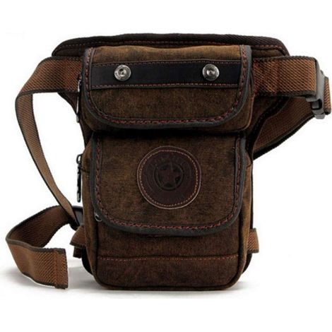 Beintasche Motorrad Canvas Herren Damen Vintage Oberschenkeltasche (1/5)