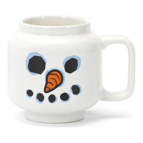 Lego 40460821 Tazza Ceramica Pupazzo di Neve 255 ml colore bianco