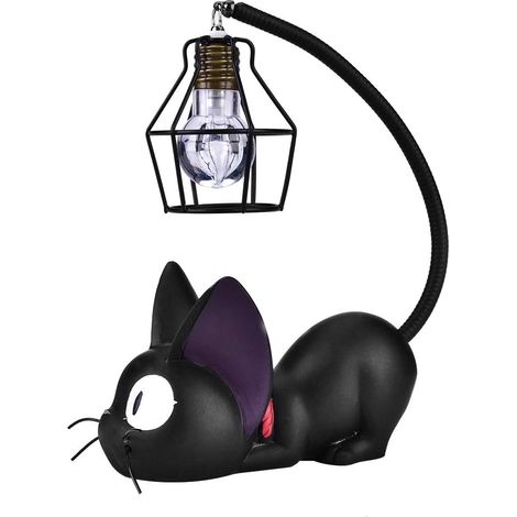 Luz Noturna de Gato em Resina, Luminária de Mesa Decorativa para Quarto (1/4)