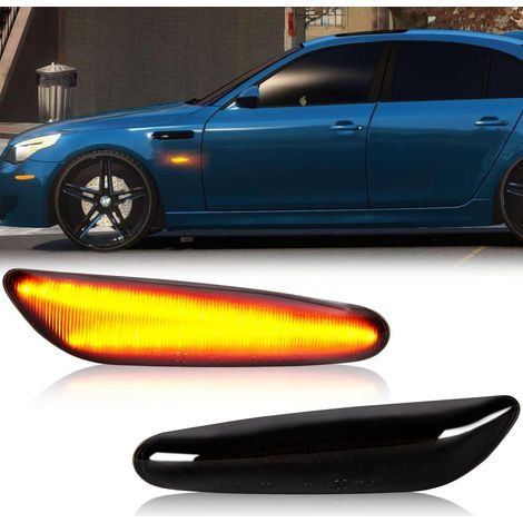 Clignotant Latéral LED pour E46 E36 E90 E91 E60 E61 E81 E82 E87 E88 E92 E93 X1 E84 X3 E83 X5 E53, Clignotant Latéraux avec Canbus Sans Erreur, Feux de Répétition Latéraux (1/5)