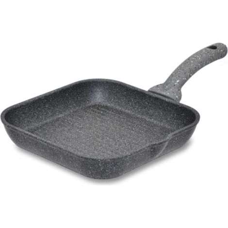Padella Bistecchiera Antiaderente Cuore di Pietra 24 x 24 cm Accademia Mugnano