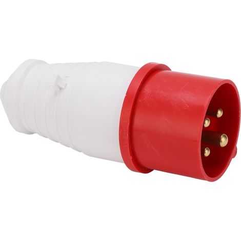 Prise industrielle triphasée 16 A, 4 broches, étanche IP44, antidéflagrante, haute conductivité, 380/415 V, 3P+E (1/5)