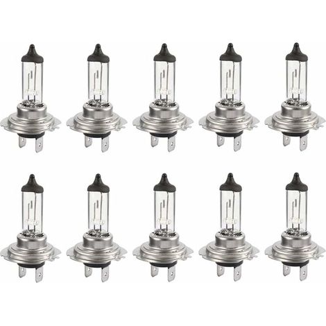 10 Stück 12V H7 55W langlebige weiße LED-Halogenlampen / Scheinwerferlampen für Auto (1/5)