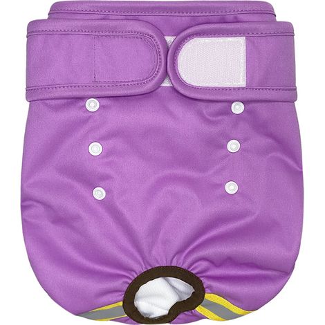 5 couches pour chiennes, culottes physiologiques réutilisables, ultra-absorbantes, avec bande auto-agrippante et poche anti-fuites, pour chaleurs et incontinence (1/5)