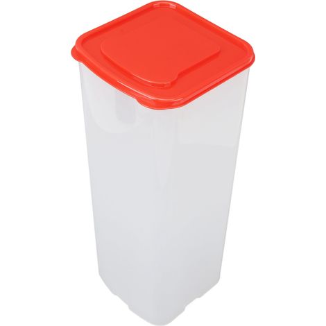 Boîte de rangement pour pain, grande capacité, conservation de fraîcheur, boîte hermétique pour pain, usage domestique et professionnel, rouge (1/5)