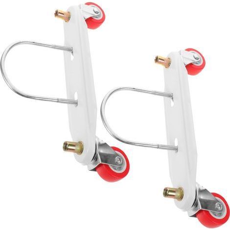 Kit de 1 Paire de Supports de radiateur : roulettes de Rechange pour radiateur - Support de pour Chauffage Mobile (1/5)