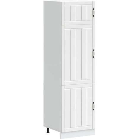 Kitchen Cupboard Lucca White Engineered Wood vidaXL